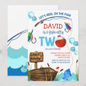 Gevist 2e Verjaardag Jongen O-vis-bondgenoot Kaart (Voorkant / Achterkant)