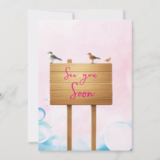 Gevist 2e verjaardag O-Fish-Ally Twee Verjaardag Kaart (Achterkant)