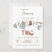 Gevist 2e verjaardag O-Fish-Ally Twee Verjaardag Kaart (Voorkant)