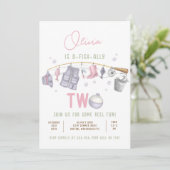 Gevist 2e verjaardag O-Fish-Ally Twee Verjaardag Kaart (Staand voorkant)