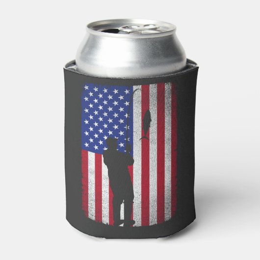 Gevist 4 juli Amerikaanse vlaggenvisser Blikjeskoeler (Blikje Voorkant)