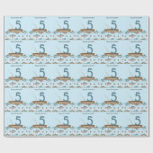 Gevist 5e verjaardag cadeaupapier (Vlak)