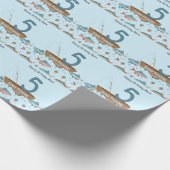 Gevist 5e verjaardag cadeaupapier (Hoek)