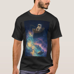 Gevist aan het vissen in de diepe ruimte — Astrona T-shirt
