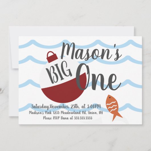 Gevist aas met één visoceaandag kaart (Voorkant)