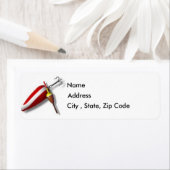 Gevist adreslabel etiket (Insitu)