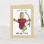 Gevist Afro-Amerikaanse Cartoon Verjaardag Kaart (Voorkant)