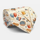 Gevist Amerikaans thema Stropdas (Opgerold)