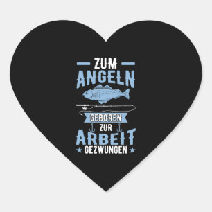 Gevist Angler Vist Gezegden Vis Gevist Hart Sticker