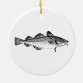  Gevist - Atlantische kabeljauw Keramisch Ornament (Achterkant)