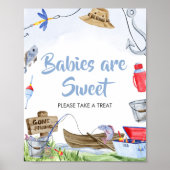 Gevist Baby shower Baby's zijn zoet Poster (Voorkant)