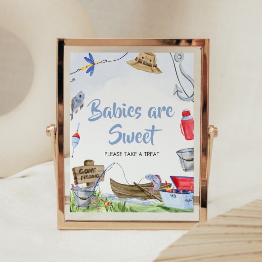 Gevist Baby shower Baby's zijn zoet Poster