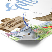 Gevist Baby shower Boeken en Geschenken Poster (Hoek)