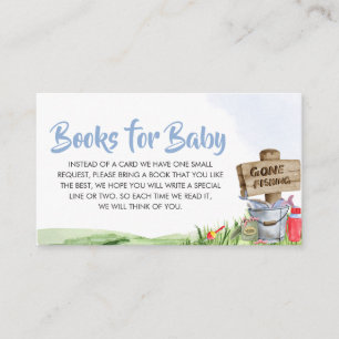 Gevist Baby shower Boeken voor Baby Informatiekaartje