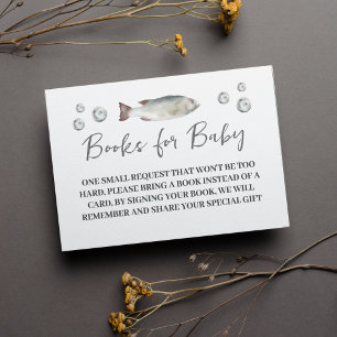 Gevist baby shower Boeken voor Baby Informatiekaartje