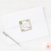 Gevist Baby shower - Dit boek is van Vierkante Sticker (Envelop)