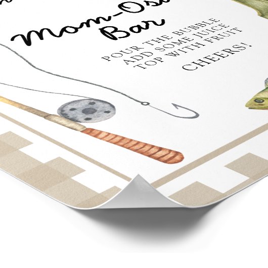 Gevist baby shower - Momosa bar Poster (Hoek)