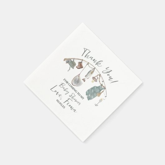 Gevist baby shower Reel opgewonden Servet (Hoek)