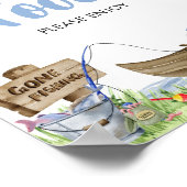 Gevist Baby shower Voedsel Poster (Hoek)