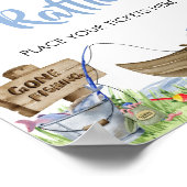 Gevist Baby showers luier Raffle Poster (Hoek)