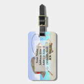 Gevist Bagagelabel (Voorkant verticaal)