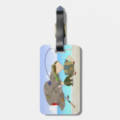 Gevist Bagagelabel (Achterkant verticaal)