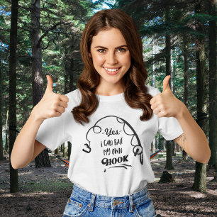 Gevist bait Own Hook Funny Shirt voor vrouwen