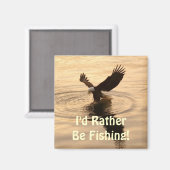 Gevist Bald Eagle op Dusk Wildlife Foto Pin Magneet (Voorkant / Achterkant)