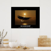 Gevist Bald Eagle & Sunset Motivatie Poster (Keuken)