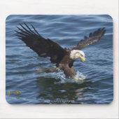 Gevist Bald Eagle Wildlife Mousepad Muismat (Voorkant)