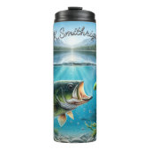 Gevist bassen in Crystal Waters Thermosbeker (Voorkant)