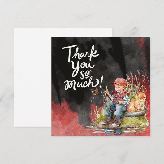 Gevist Bedankkaart (Voorkant / Achterkant)