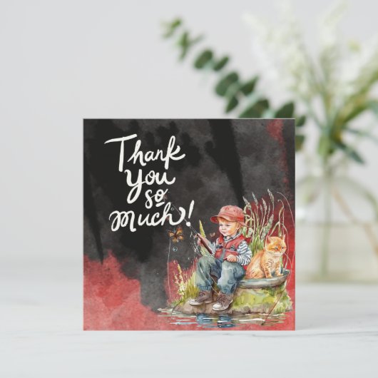 Gevist Bedankkaart (Staand voorkant)