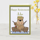 Gevist Beer Pensioen Kaart (Gele Bloem)