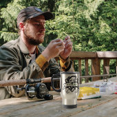 Gevist beker met gewenste naam - Fisherman Mok