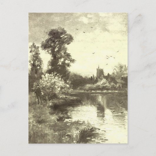 Gevist bij de Keep Briefkaart (Voorkant)