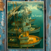 Gevist bij Fisherman's Wharf, San Francisco Briefkaart