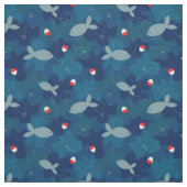 Gevist blauw camopatroon stof (Swatch)