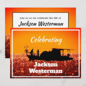 Gevist Boat bij Sunset Memorial  Kaart (Voorkant / Achterkant)