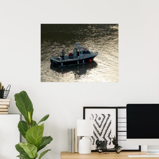 Gevist Boat, Cardiff Bay Poster (Thuiskantoor)