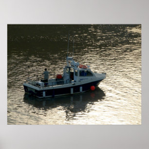 Gevist Boat, Cardiff Bay Poster