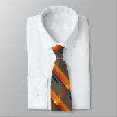 Gevist Boat op Sunset, Oranje Sky Stropdas (Gebonden)