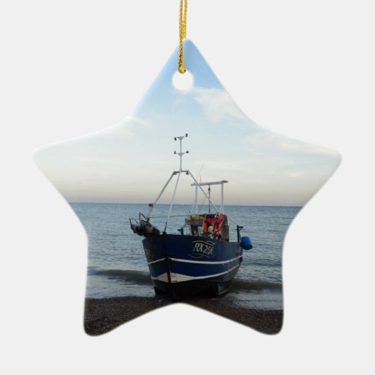 Gevist Boat RX256 Girl Kayla Keramisch Ornament (Voorkant)