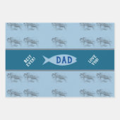  Gevist Boat Scene Vaderdag Inpakpapier Vel (Voorkant)