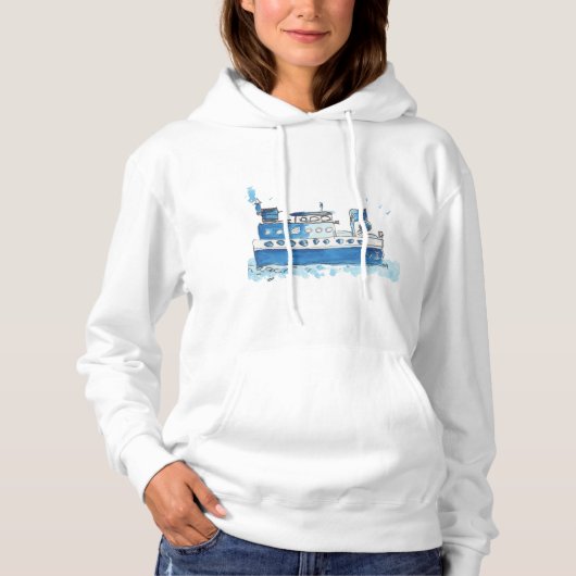 Gevist Boat Womens Sweat Shirt (Voorkant)