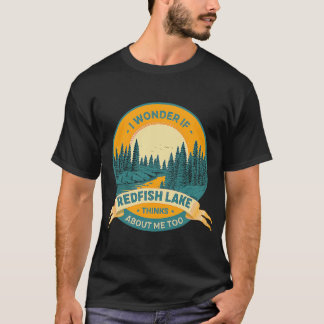 Gevist Boating Camping Lake Vacation Redfish Lake T-shirt