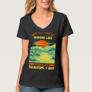 Gevist Boating Camping Lake Vacation Shavers Lake T-shirt