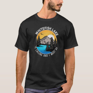 Gevist Boating Camping Lakeview Whitefish Lake T-shirt
