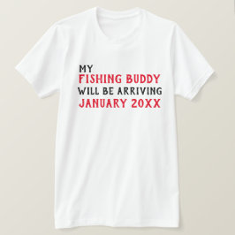 "Gevist Boeddy" Baby Aankondiging T-Shirt