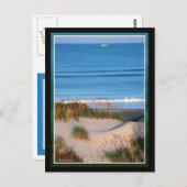 Gevist boot nabij de horizon briefkaart (Voorkant / Achterkant)